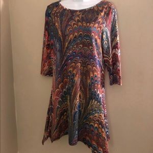 Psychedelic Print Dress